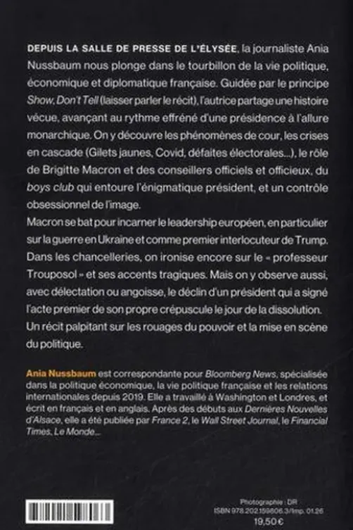 Accréditée. Sept ans au palais de Macron, Ania Nussbaum