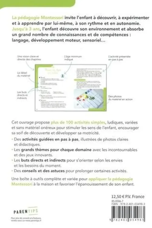 100 activités Montessori avec mon tout-petit. 0-3 ans, Sylvie d' Esclaibes