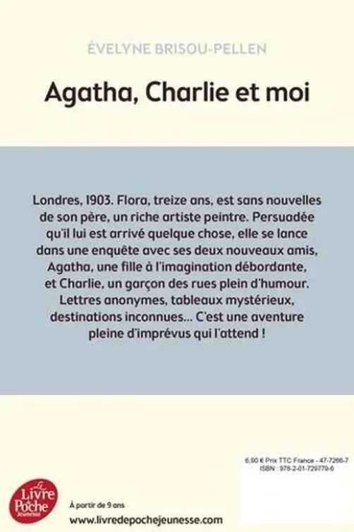 Agatha (...) et moi Tome 1 : Agatha, Charlie et moi, Evelyne Brisou-Pellen
