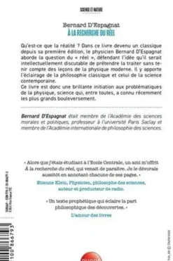 A la recherche du réel, Bernard d' Espagnat