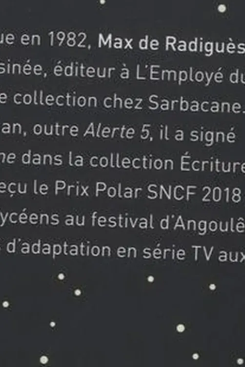 Alerte 5, Max de Radiguès