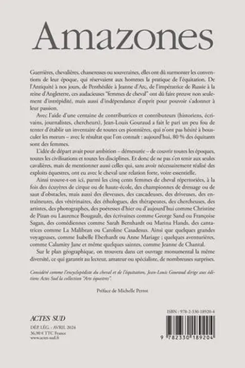 Amazones. Femmes de cheval chez tous les peuples de la terre, depuis les temps les plus anciens jusqu'à nos jours, Jean-Louis Gouraud
