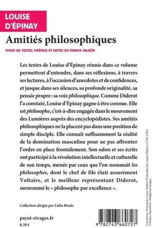 Amitiés philosophiques, Madame d'Epinay