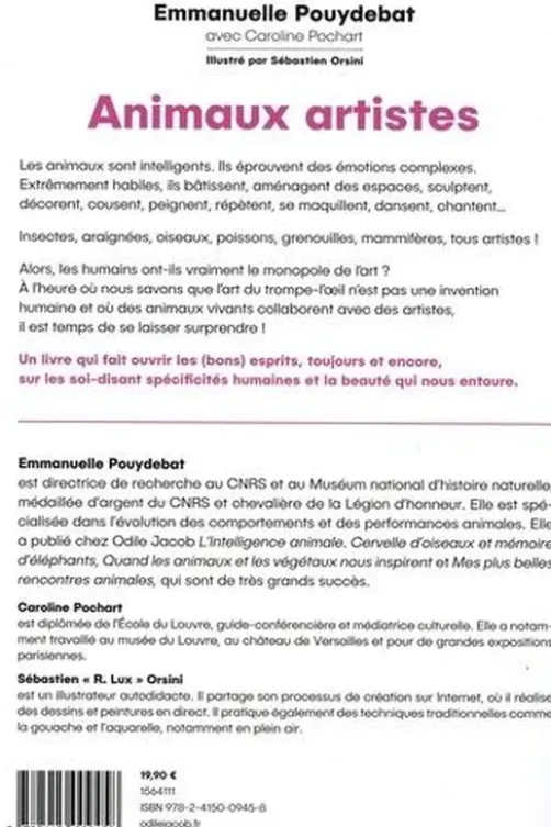 Animaux artistes, Emmanuelle Pouydebat