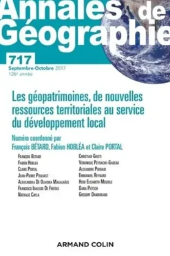 Annales de Géographie N° 717/5 2017, Anonyme