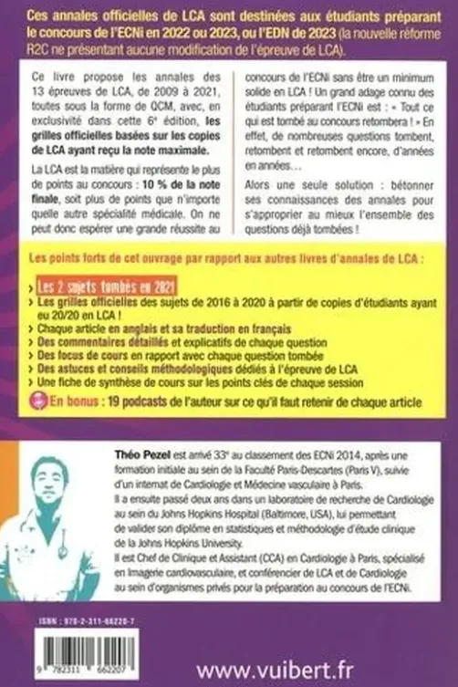 Annales de LCA pour le concours ECNi/EDN. 2009 à 2021. Inclus les 2 sujets 2021, 6e édition, Edition bilingue français-anglais, Théo Pezel