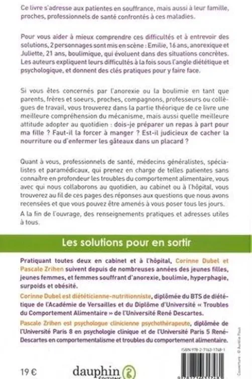 Anorexie, boulimie. Conseils pratiques pour mieux vivre, Corinne Dubel