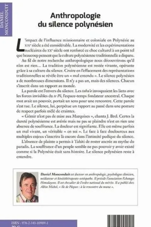 Anthropologie du silence polynésien. "Gémir n'est pas de mise aux Marquises", Daniel Monconduit