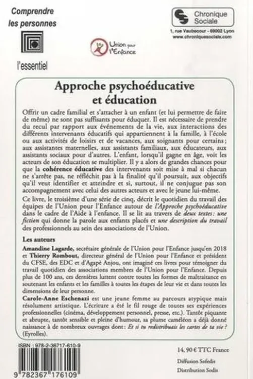 Approche psychoéducative et éducation, Carole-Anne Eschenazi