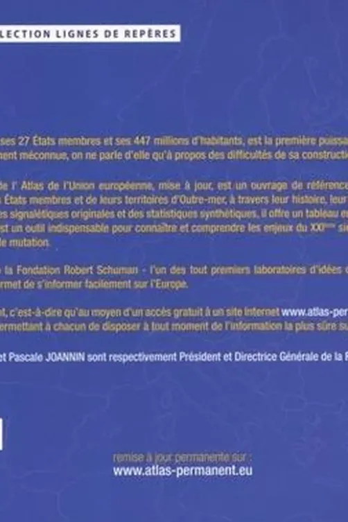 Atlas permanent de l'Union européenne. 5e édition revue et augmentée, Jean-Dominique Giuliani