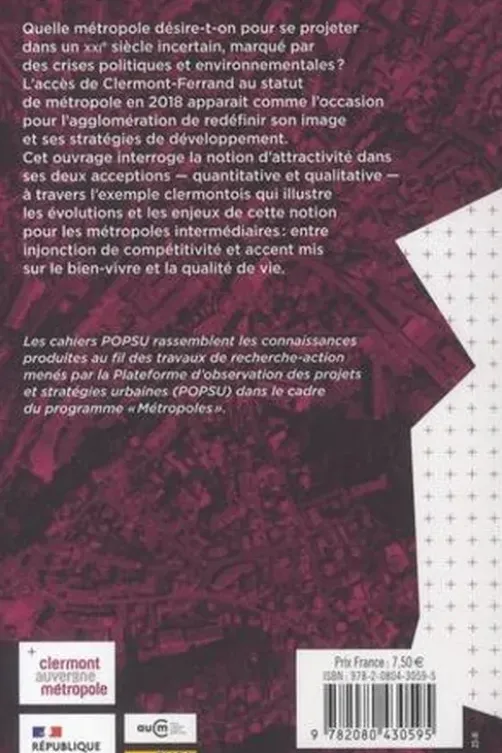 Attractivité d'une métropole intermédiaire. Enjeux clermontois, Hélène Mainet