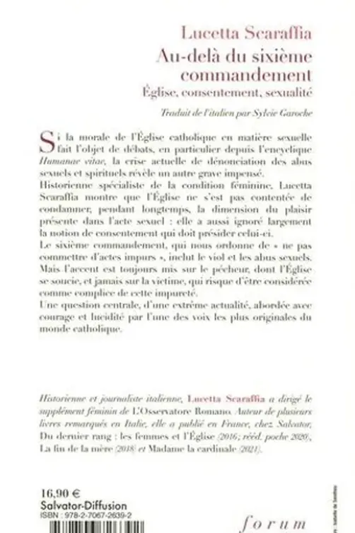 Au-delà du sixième commandement, Lucetta Scaraffia