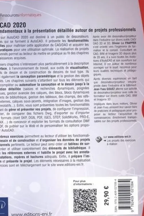 AutoCAD 2020. Des fondamentaux à la présentation détaillée autour de projets professionnels, Olivier Le Frapper