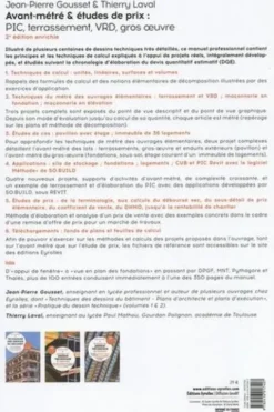 Avant-métré & études de prix. PIC, terrassement, VRD, gros oeuvre, 2e édition, Jean-Pierre Gousset