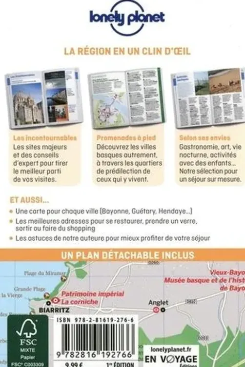 Biarritz et la côte basque en quelques jours. Avec 1 Plan détachable, Emilie Thièse