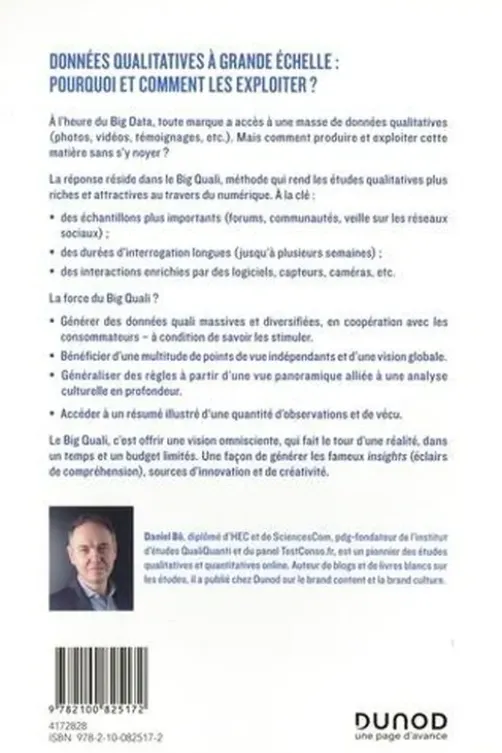 Big Quali. La puissance des études qualitatives à l'ère du Big Data, Daniel Bô