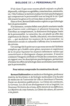 Biologie de la personnalité. La construction de soi, Bernard Sablonnière