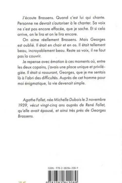Brassens. Des souvenirs trop beaux pour moi, Agathe Fallet