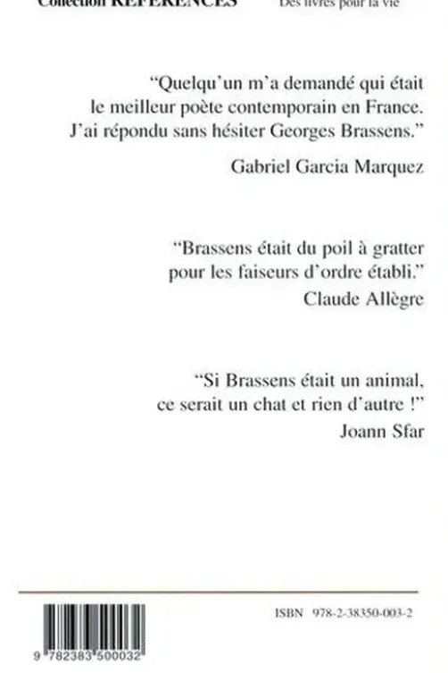 Brassens. Mais où sont les mots d'antan ?, Jean-Louis Garitte