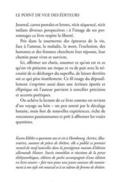 Bêtes féroces, bêtes farouches, Karen Köhler