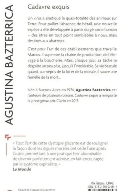 Cadavre exquis, Agustina Bazterrica