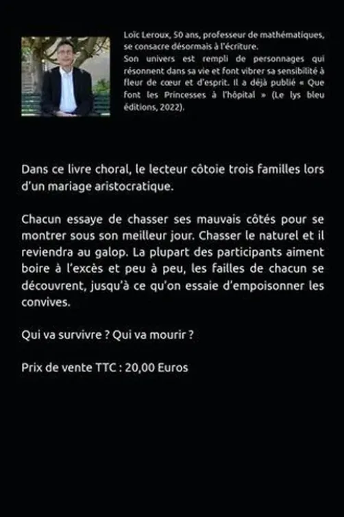 Café noir pour un mariage en blanc, Loïc Leroux
