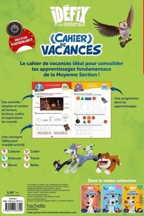 Cahier de vacances Idéfix et les irréductibles. De la Moyenne section à la Grande section , Edition 2024, Cécile Vibaux
