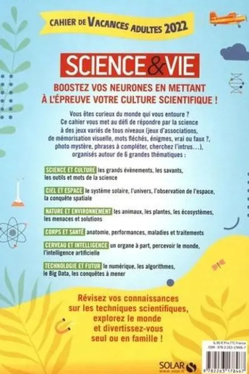 Cahier de vacances Sciences & vie. 150 exercices pour explorer le monde et se divertir, Edition 2022, Mativox