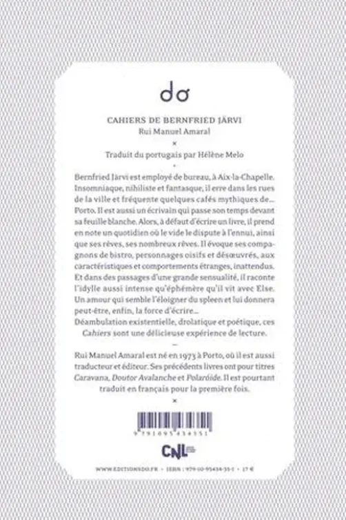 Cahiers de Bernfried Järvi, Rui Manuel Amaral