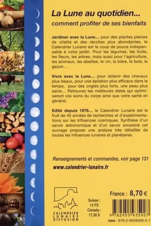 Calendrier Lunaire. Edition 2021, Michel Gros