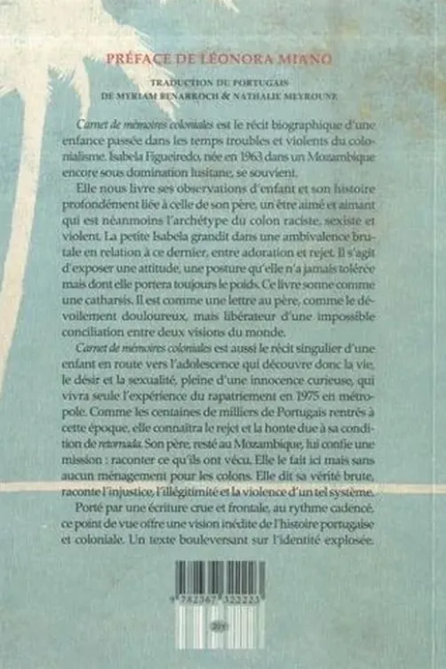 Carnet de mémoires coloniales, Isabela Figueiredo