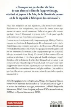 Ce que l'école peut encore pour la démocratie. Deux ou trois choses que je sais (peut-être) de l'éducation et de la pédagogie, Philippe Meirieu