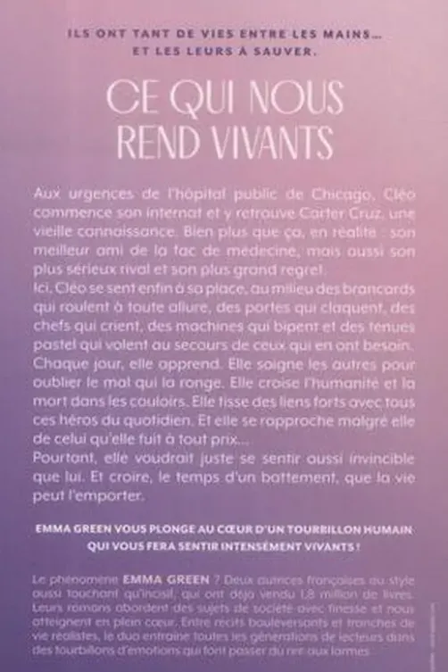 Ce qui nous rend vivants, Emma Green