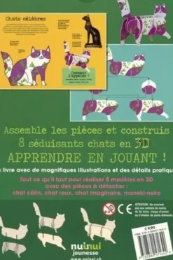 Chats. Avec 1 livre et 8 modèles, David Hawcock