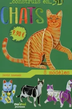 Chats. Avec 1 livre et 8 modèles, David Hawcock