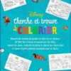 Cherche et trouve à colorier. 25 mondes à explorer, Disney