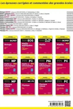 Chimie BCPST. Concours Agro-véto, concours vétérinaire voie B, Karine Julienne Aphecetche