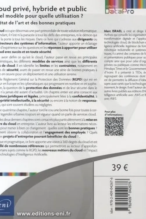 Cloud privé, hybride et public. Quel modèle pour quelle utilisation ? Un état de l'art et des bonnes pratiques, 2e édition, Marc Israël