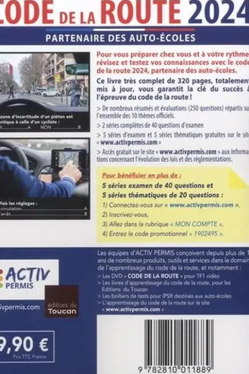 Code de la route. Edition 2024, Activ Permis