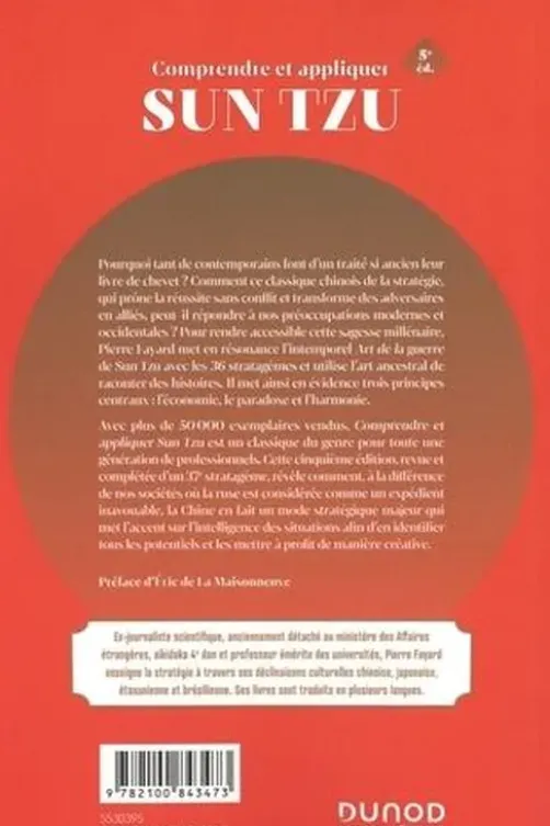 Comprendre et appliquer Sun Tzu. En 37 stratagèmes, 5e édition, Pierre Fayard