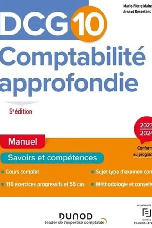 Comptabilité approfondie DCG 10. Manuel, Edition 2023-2024, Marie-Pierre Mairesse