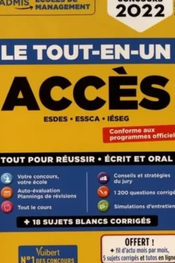 Concours ACCES. ESDES, ESSCA, IESEG - Le tout-en-un, Edition 2022, Sophie Mattern