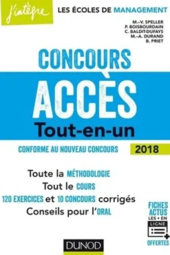 Concours Accès. Tout-en-un, Edition 2018, Marie-Virginie Speller