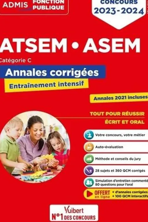 Concours ATSEMASEM. Annales corrigées, Edition 2023-2024, Caroline Dubuis