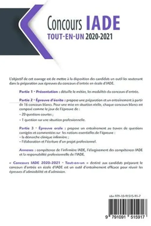 Concours IADE. Edition 2020-2021, Marie-Jeanne Lorson