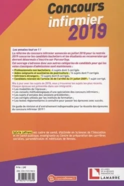 Concours infirmier. Edition 2019, Sylvie Lefranc