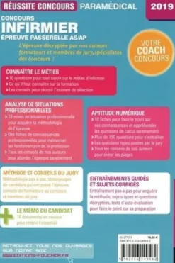 Concours infirmier. Epreuve passerelle AS/AP, Edition 2019, Jackie Pillard