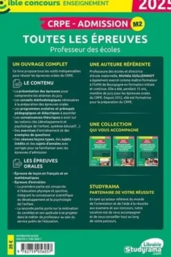 CRPE Admission. Toutes les épreuves, Edition 2025, Michèle Guilleminot