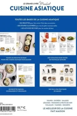 Cuisine asiatique. Pour faire voyager vos papilles - Thaïlande, Japon, Chine, Corée, Marabout