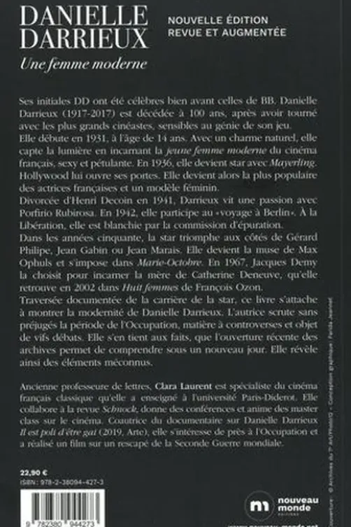 Danielle Darrieux. Une femme moderne, 2e édition revue et augmentée, Clara Laurent